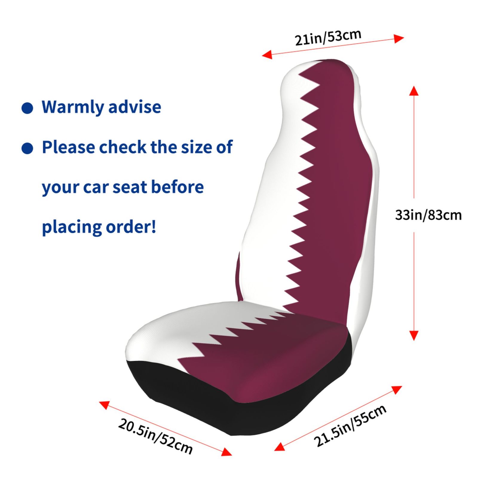 Qatar Flag Printed Patriotic-t - Qatar Car Accessories review and price