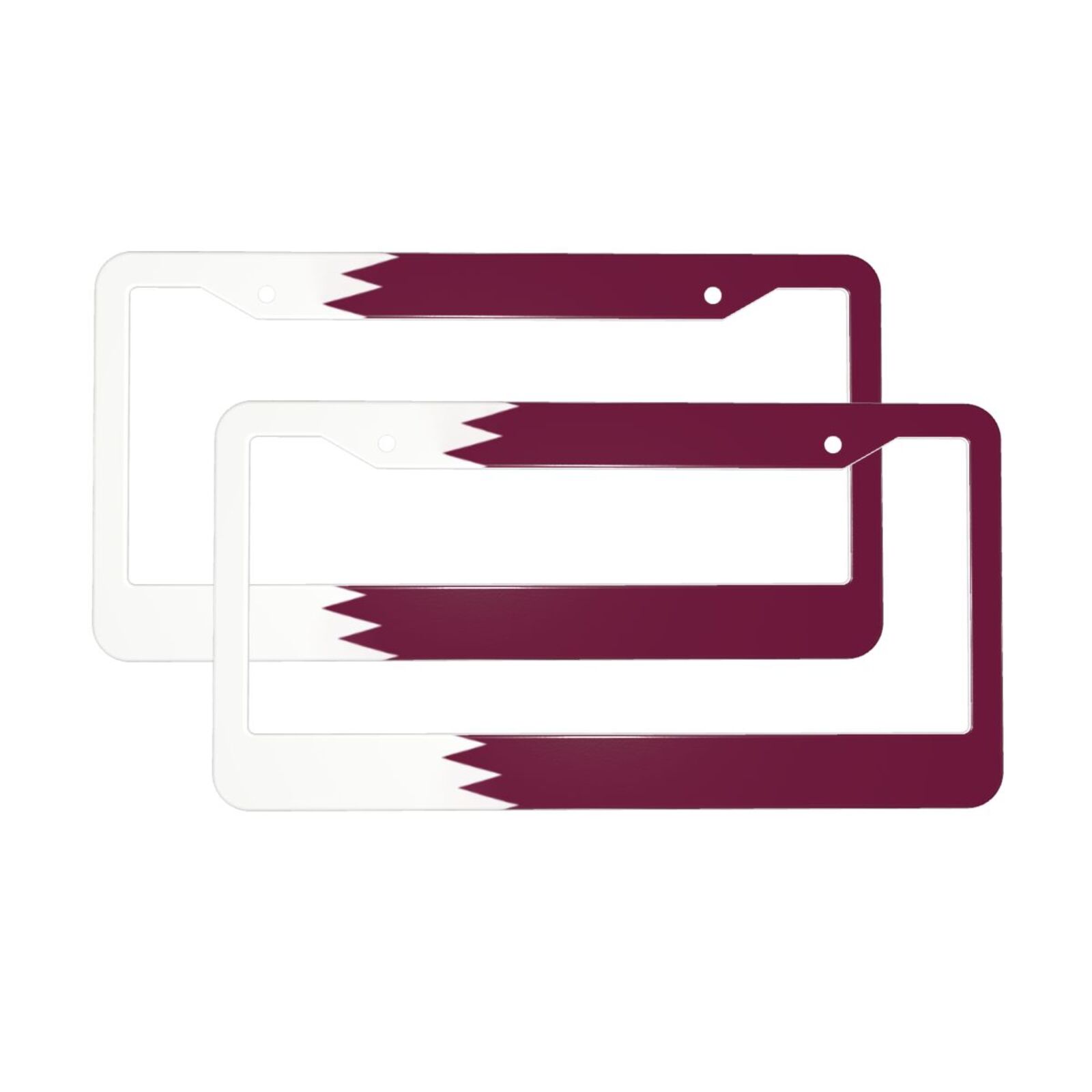 Flag of Qatar Pattern License  - Qatar Car Accessories review and price