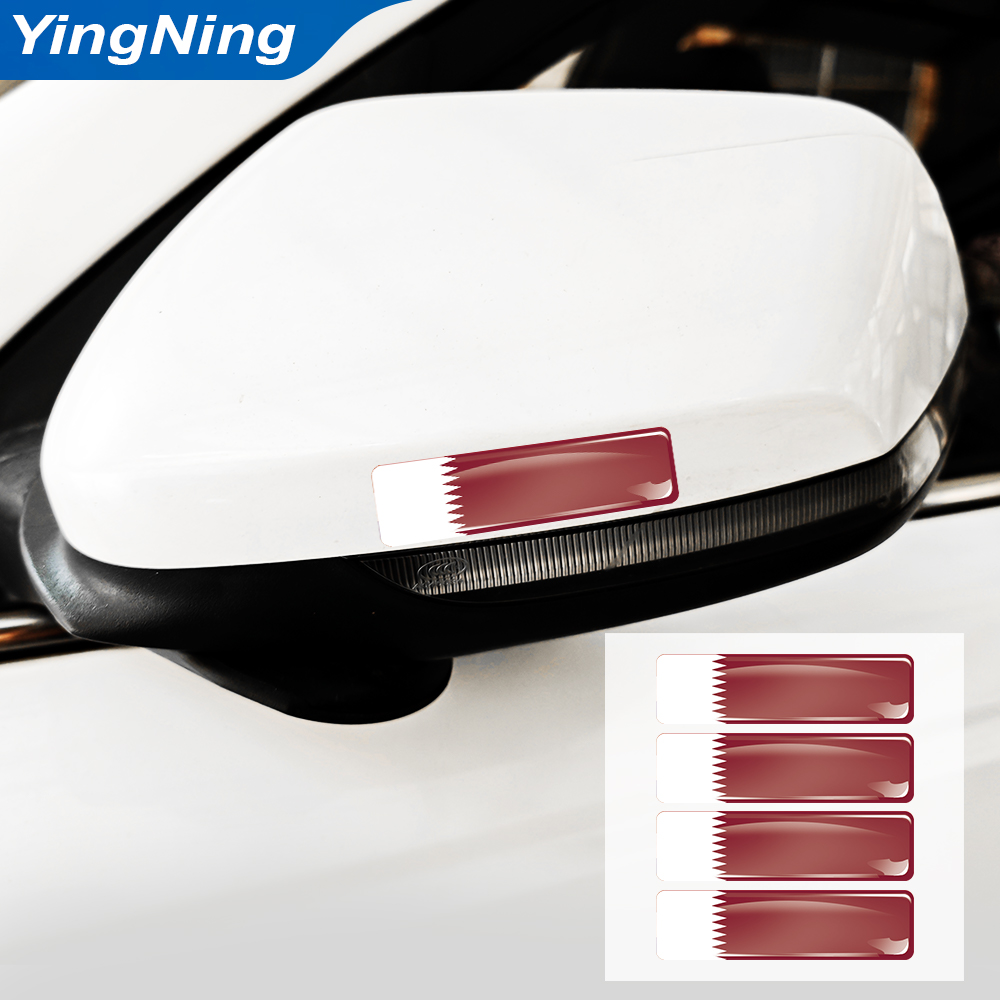 4PCS Qatar Flag Sticker Vinyl  - Qatar Car Accessories review and price