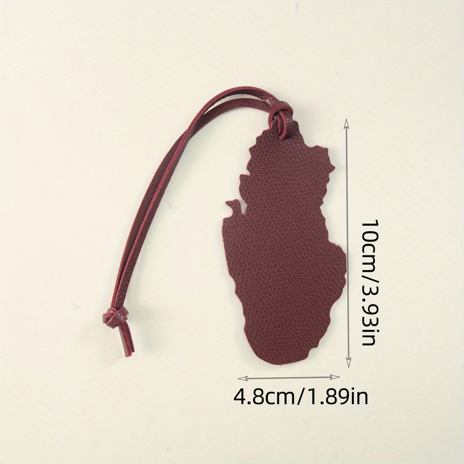 Qatar Map PU Leather Charm - E - Qatar Car Accessories review and price