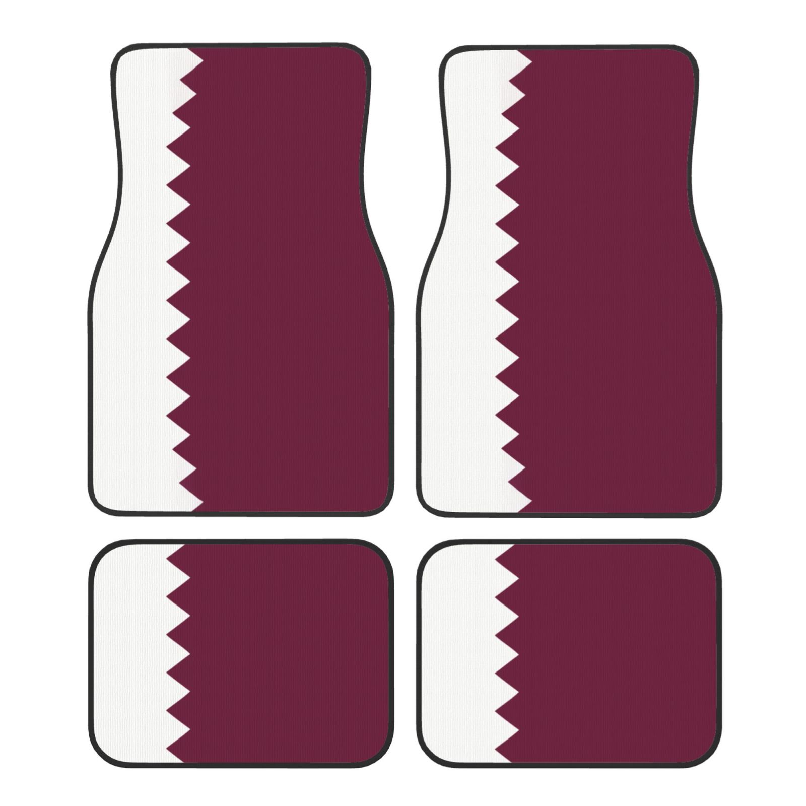 Flag of Qatar Pattern Car Floo - Qatar Car Accessories review and price