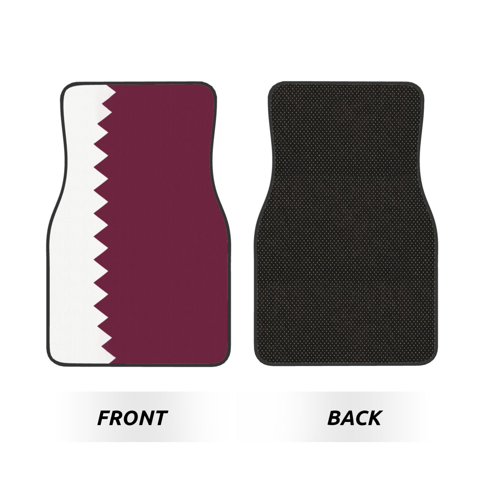 Flag of Qatar Pattern Car Floo - Qatar Car Accessories review and price